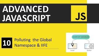 JavaScript Tutorial 10: Global Namespace & IIFE | Advanced JavaScript