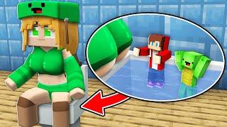 JJ and Mikey HIDE inside MIKEY Girl`s TOILET! But MIKEY`s Girl CAUGHT them in Minecraft - Maizen