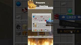 Treasure Hunting | In Minecraft PE/ #shortsfeed #shorts #minecraft
