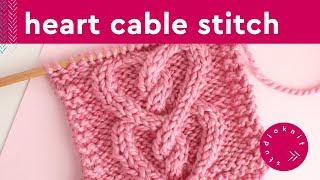 Cable Heart Knitting Pattern  Studio Knit