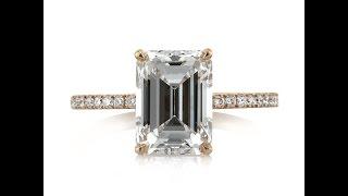 Mark Broumand -  2.96ct Emerald Cut Diamond Engagement Ring