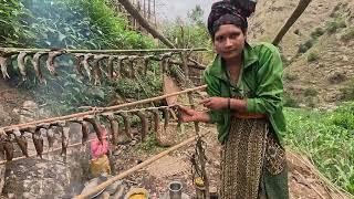 dry fish cooking || @lajimbudha ||