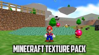 ⭐ Super Mario 64 PC Port - Minecraft Texture Pack