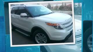 Установленные боковые пороги для FORD EXPLORER 2014-2016