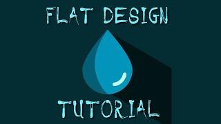 Waterdrop Flat Design | Adobe Illustrator Tutorial