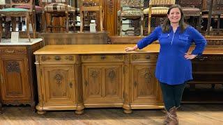 Antique French Sideboard: Louis XV Style & Solid Walnut Craftsmanship | EuroLuxHome.com