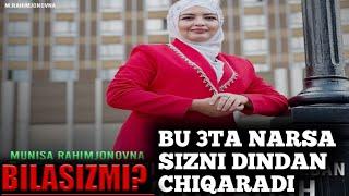 BU 3TA NARSA SIZNI DINDAN CHIQARADI BILASIZMI? | MUNISA RAHIMJONOVNA