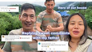 Answering sweet comments from last video with father|| village vlog || Thank you so much 