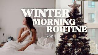 realistic winter morning routine 2021 | vlogmas