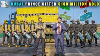 GTA 5 : DUBAI PRINCE GIFTED $100 MILLION GOLD TO MICHAEL || BB GAMING