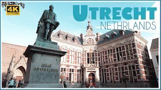 Walking tour in Utrecht / Utrecht Centrum - Central station -Catharijne mall Utrecht / 4k