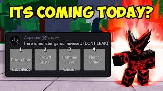 The Strongest Battlegrounds EVERYTHING IN UPDATE got LEAKED! (Release Date + Monster Garou Base)