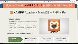 How to Download & Install XAMPP (Apache + MariaDB + PHP + Perl) in Windows 10 Fall Creator Update