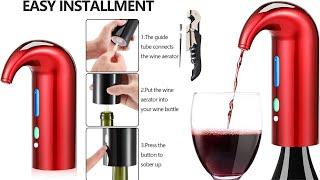 Electric Wine Aerator Pourer, Stopper Multi-Smart Automatic Filter Wine Dispenser
