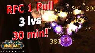 WoW Classic - 30 Minutes for 3 Levels!! Mage RFC 1 Pull Power level