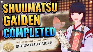 SHUUMATSU GAIDEN Hidden Achievement COMPLETED & HIDDEN WORLD QUEST Genshin Impact Inazuma Guide