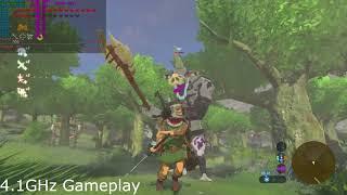 BotW CEMU 1.11.3 | Ryzen 1600 | Finally 60 FPS on Ryzen! | 1080p | 4.1GHz vs. 3.7GHz | Side by side