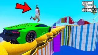 FRANKLIN TRIED BURGER BRIDGE PARKOUR RAMP CHALLENGE IN GTA 5 | SHINCHAN and CHOP