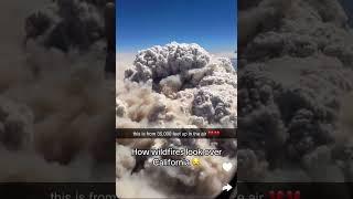 CA Wildfire view from above