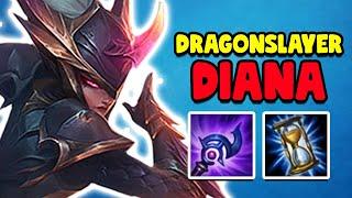 NEW DRAGONSLAYER DIANA SKIN!! I MADE THEM RAGE QUIT?!! - League of Legends