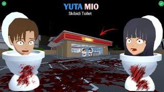 YUTA Skibidi & MIO Horror Skibidi Toilet Zombie  | SAKURA School Simulator Horror Drama 