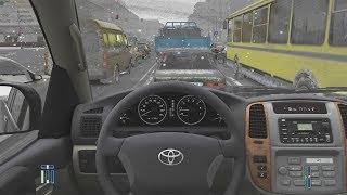 City Car Driving - Toyota Land Cruiser 100 | Snow Driving