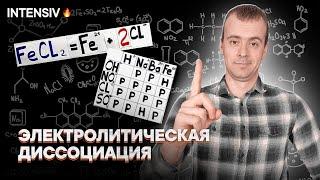 ЭЛЕКТРОЛИТИЧЕСКАЯ ДИССОЦИАЦИЯ ХИМИЯ 8 класс // Подготовка к ЕГЭ по Химии - INTENSIV