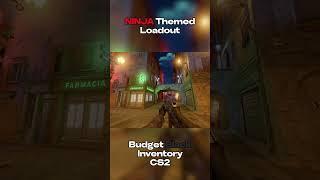 NINJA Themed Loadout (CS2 Budget BLACK Inventory) #cs2