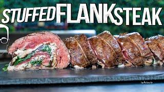 THE BEST FLANK STEAK RECIPE - STUFFED, ROLLED & GRILLED! | SAM THE COOKING GUY 4K