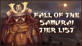 FALL OF THE SAMURAI UNITS TIER LIST!