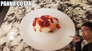 Panna Cotta with Roasted Strawberries