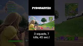 3 Squads, 7 Kills in 45 sec ! #fortnite #gaming #win #lastteamstanding #fortniteclips #3squadsvs1