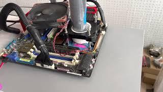 core 2 extreme Qx6850 @4510mhz 1.544V running R15 under SS phase cooler