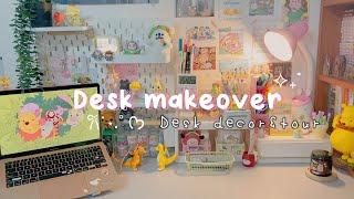 DESK DECOR // Trang trí sắp xếp bàn học back to school/ aesthetic desk makeover/shopee haul