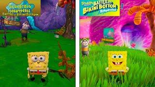 Spongebob Squarepants Battle For Bikini Bottom Rehydrated | Original VS Remake | Graphics Comparison