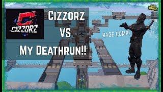 CIZZORZ VS LORD SPINKS DEATHRUN!! Rage Compilation & Perfect Run! Fortnite Creative