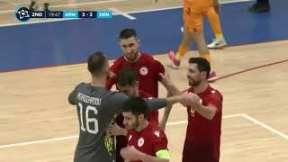 Футзал. Армения - Дания - 4:3. Обзор / Futsal. Armenia - Denmark - 4:3. Highlights