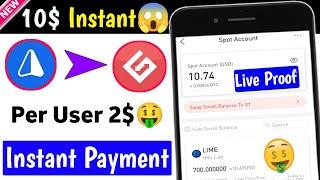 1.5$ Per Number Instant | Lime Token Airdrop | IME App Unlimited Trick | Instant Payment