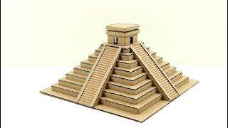 Cómo hacer con cartón el mejor templo maya ( how to make the Mayan Temple with cardboard)