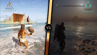 Assassin’s Creed Odyssey vs Valhalla - Direct Comparison | Graphics & Attention to Detail