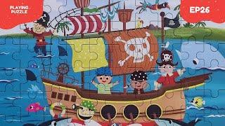 The Pirates - Collection animated puzzle for kids | GLIMIGO