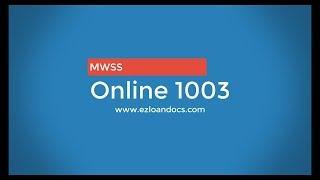 Online 1003 Mortgage Application