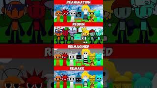 Incredibox Sprunki 1996 but Reanimation vs Reskin vs Reimagined vs Remake MIX VERSION