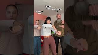 Fun dance with my daughter and my dad ️. I made mistake my father is 1969 ️! #fundance