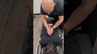 Extremely Satisfying Chiropractic Back Adjustment  #chiropractic #shorts