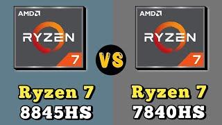 Ryzen-7 8845HS vs Ryzen-7 7840HS Processor  || Two Identical Processors