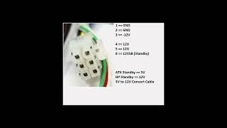 HP EliteDesk 800 G1 Big Tower (TWR) Power Supply P1 Big Connector Pinout