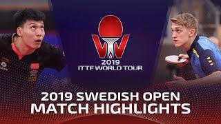 Sun Wen vs Anton Kallberg | 2019 ITTF Swedish Open Highlights (Pre)