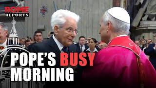 The morning of Pope Leo: XIV 6 official meetings