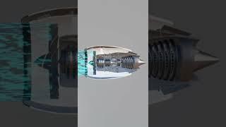 Jet Engine Working || #shorts #youtubeshorts #3danimationvideos